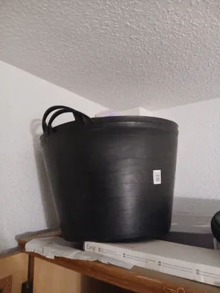 Capazo negro 42L 2 unidades