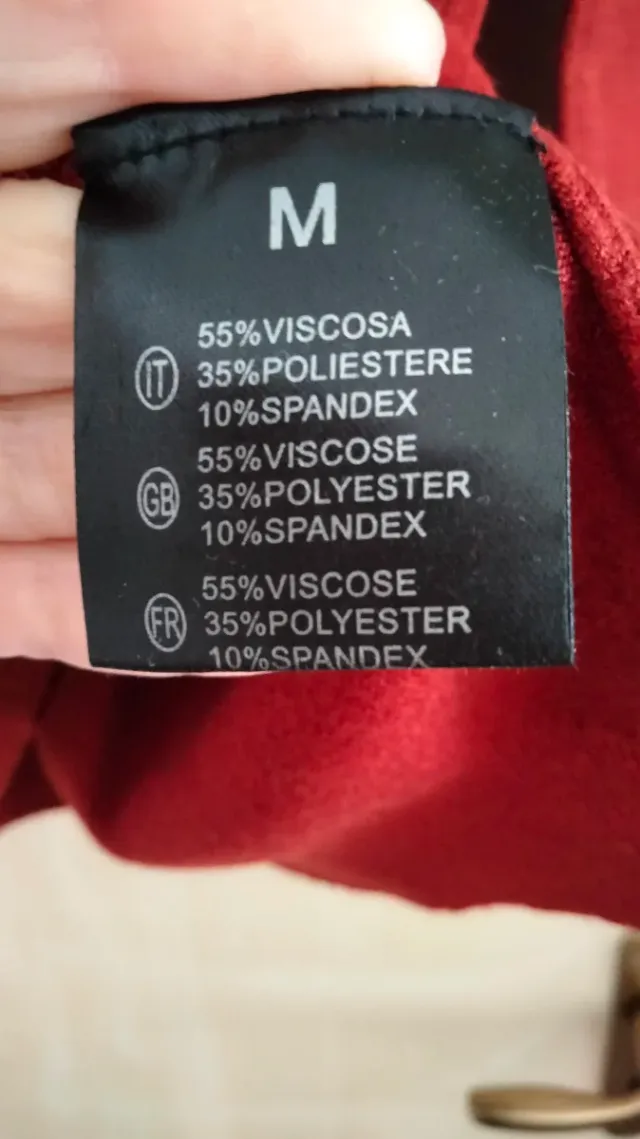 Maglione Uomo Zara Rosso Taglia M