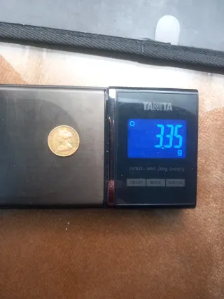 Moneda de Oro Isabel II 1866