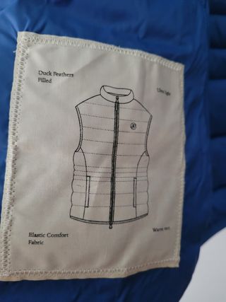 Chaleco plumífero Scalpers Talla S Azul