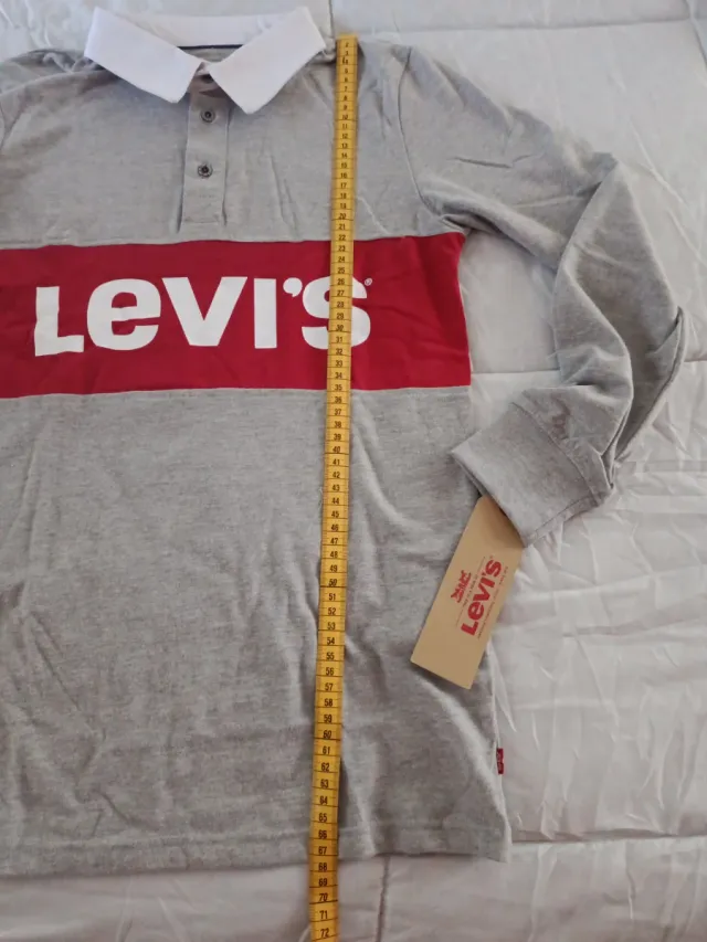 Polos Levi's chico gris y rojo Talla 16