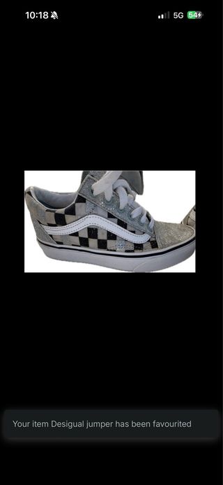 Vans Mujer Trainers Checkerboard Glitter