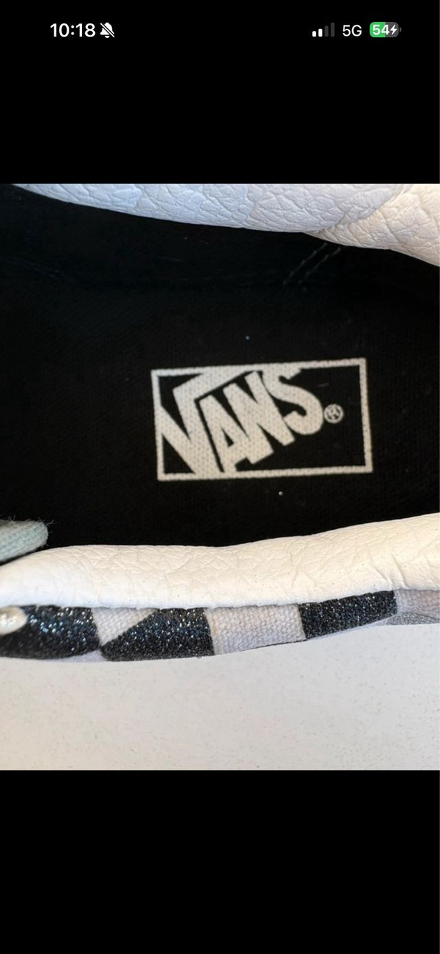 Vans Mujer Trainers Checkerboard Glitter