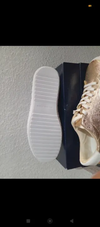 Zapatillas Michael Kors Mujer Doradas