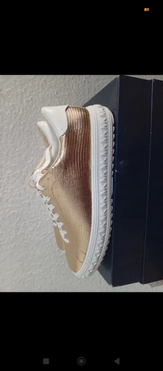 Zapatillas Michael Kors Mujer Doradas