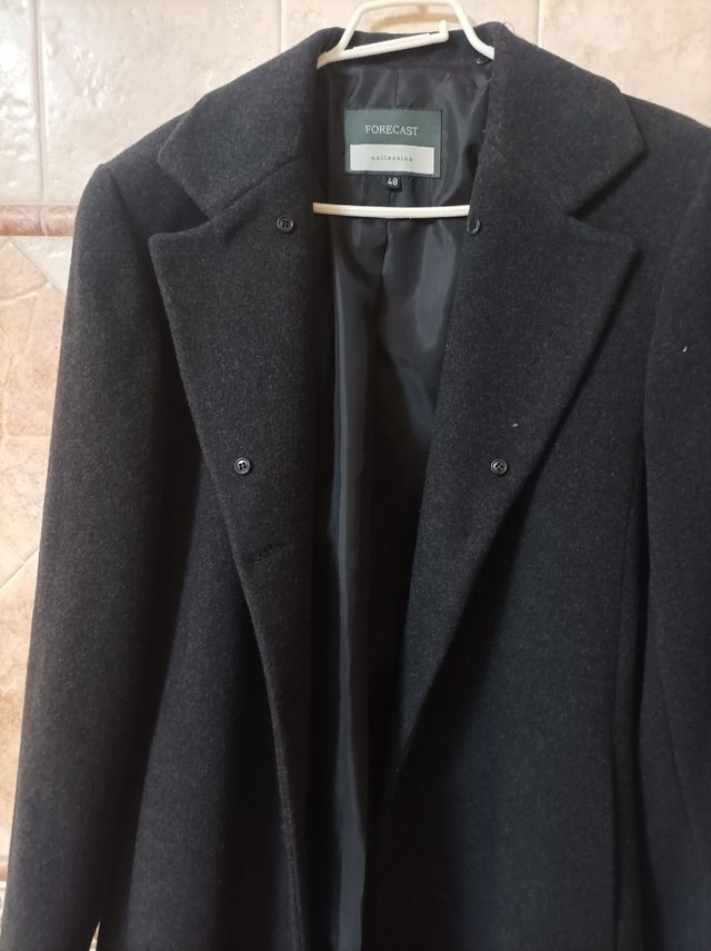 Chaquetón largo mujer FORECAST negro Talla L