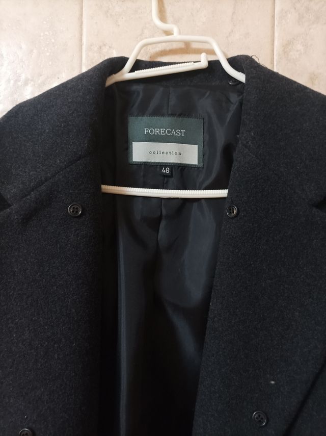 Chaquetón largo mujer FORECAST negro Talla L