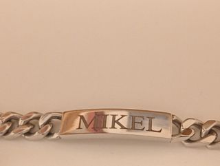 Pulsera esclava MIKEL grabada