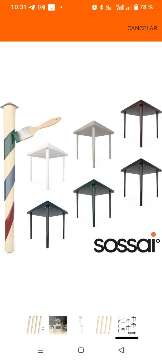 Set di 4 piedini in legno di faggio naturale per tavolo