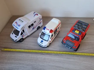 Lote de 3 vehículos de juguete