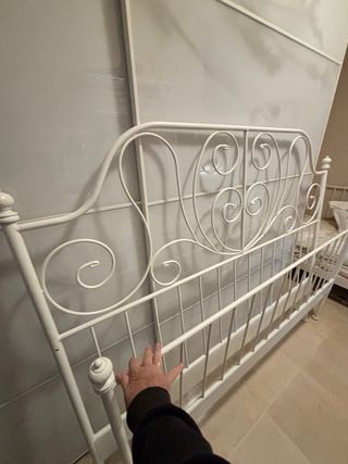 Cabecero y pie de cama metálico Ikea