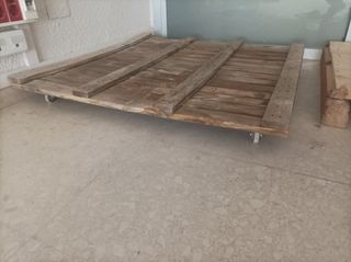 4 Palets de Madera con Ruedas