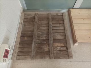 4 Palets de Madera con Ruedas