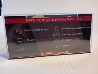 Simca 1000 Rallye Star Racing Team 1/43