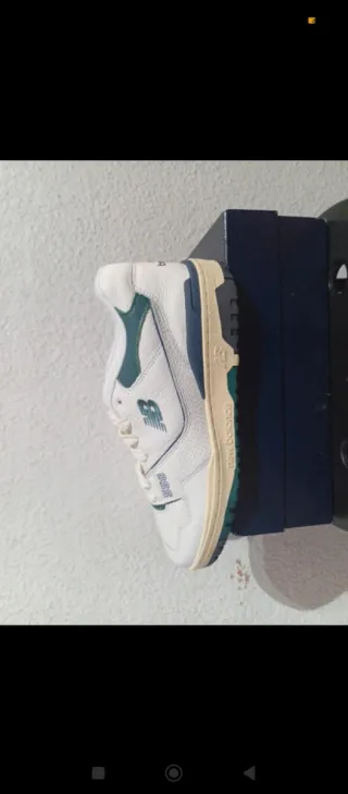 Zapatillas New Balance 550 Hombre Blancas/Verdes