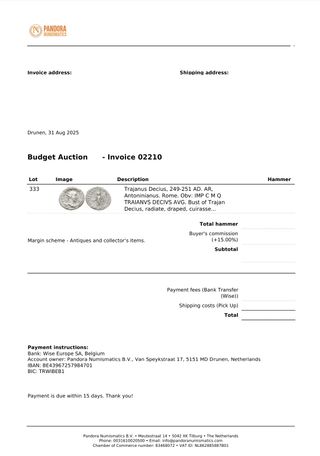 Denario Romano Trajanus Decius Argento-(Lec. Prov)