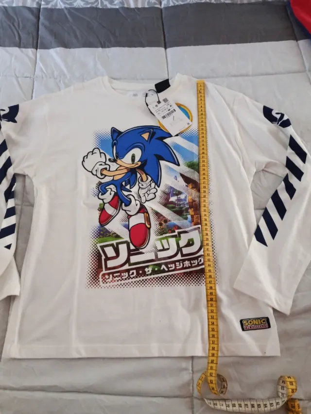 Camiseta Sonic ZARA Niño Talla 11/12