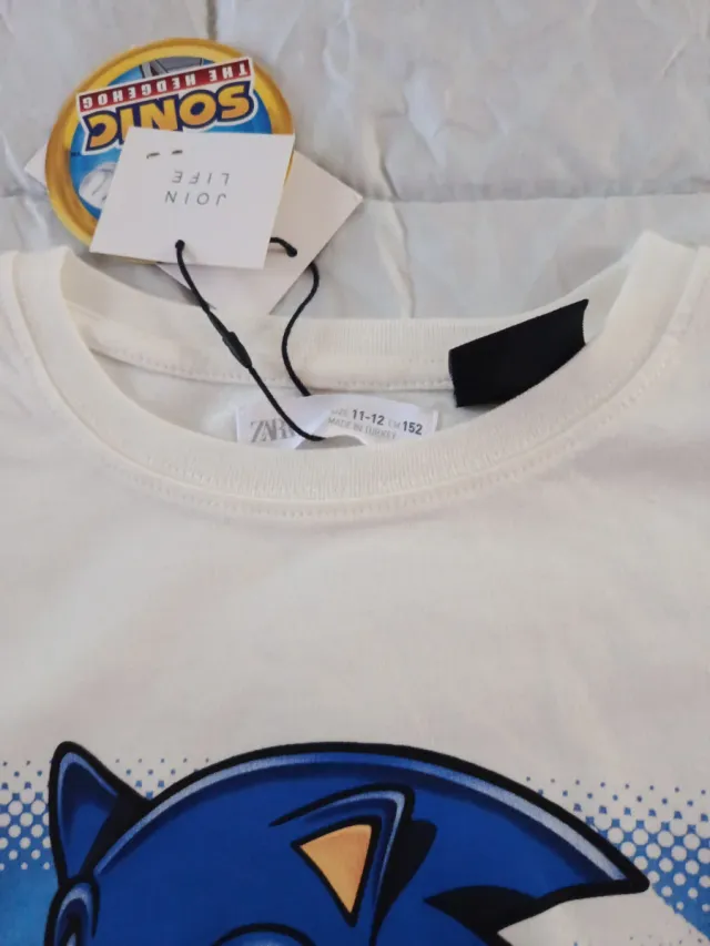 Camiseta Sonic ZARA Niño Talla 11/12