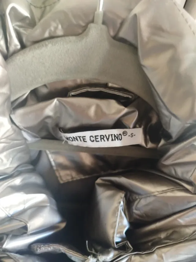 Abrigo acolchado plata talla única