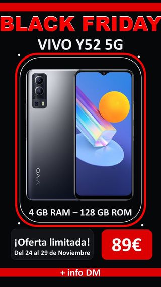 BLACK FRIDAY!! Vivo Y52 5G 128GB Seminuevo