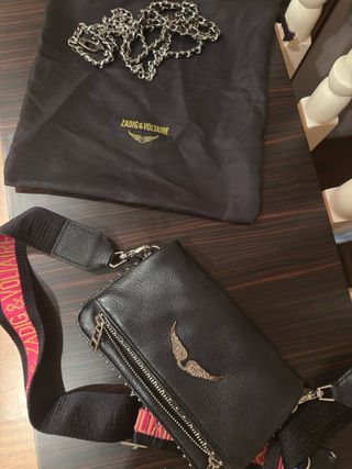 Bolso Zadig & Voltaire negro con cadena