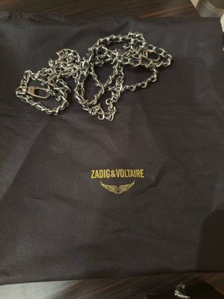 Bolso Zadig & Voltaire negro con cadena