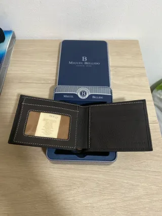 Cartera Miguel Bellido Azul y Plata