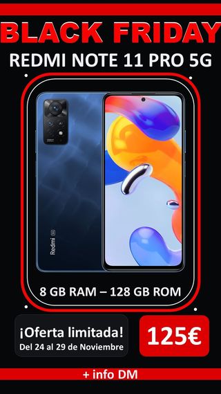 BLACK FRIDAY!! Xiaomi Redmi Note 11 Pro 5G - 128GB