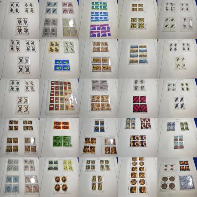 Album Marini Quartine San Marino 1965-1978 MNH