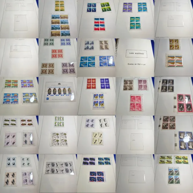 Album Marini Quartine San Marino 1965-1978 MNH