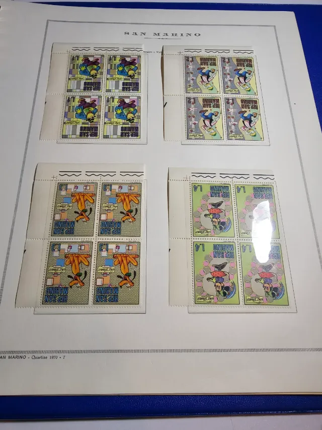 Album Marini Quartine San Marino 1965-1978 MNH