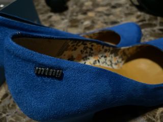 Zapatos Mustang Talla 37 Azul Ante
