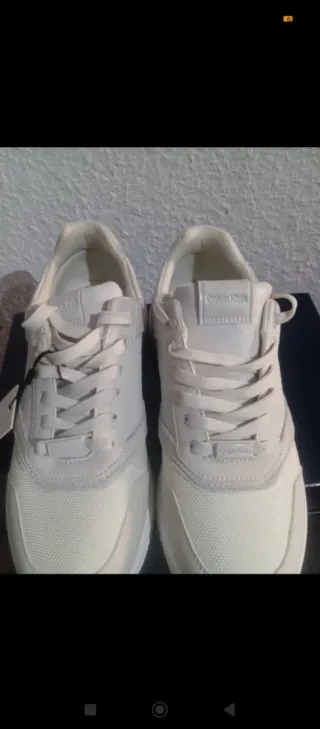 Zapatillas Calvin Klein Mujer Beige/Blanco