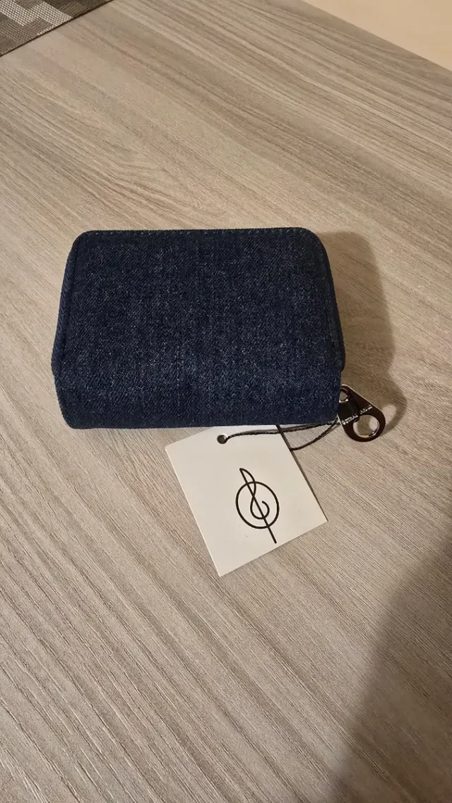 Portafoglio Stradivarius blu jeans