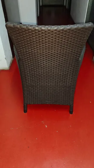 2 poltrone in rattan come nuove, 2 unità