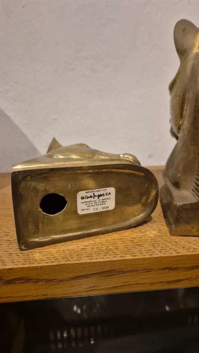 Ferri da libro in bronzo a forma di cavallo