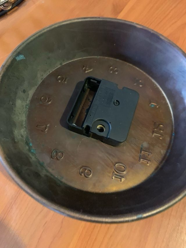 Orologio da parete in rame