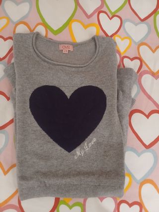 Abito OVS bambina cuore tg 5/6 anni