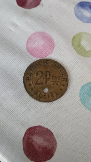 Moneda 2 Pesetas Alcira Patricio Soler