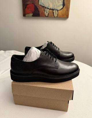 Clarks Derby Nere Donna Tg 39