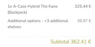 Mochila para miniaturas A-Case negra