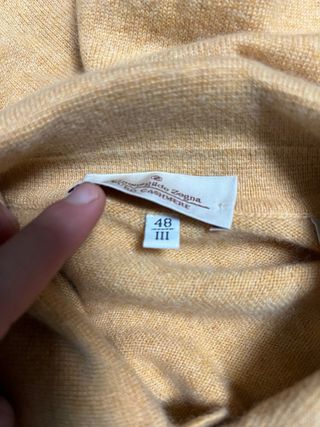 Maglione Ermenegildo Zegna L cashmere mostarda