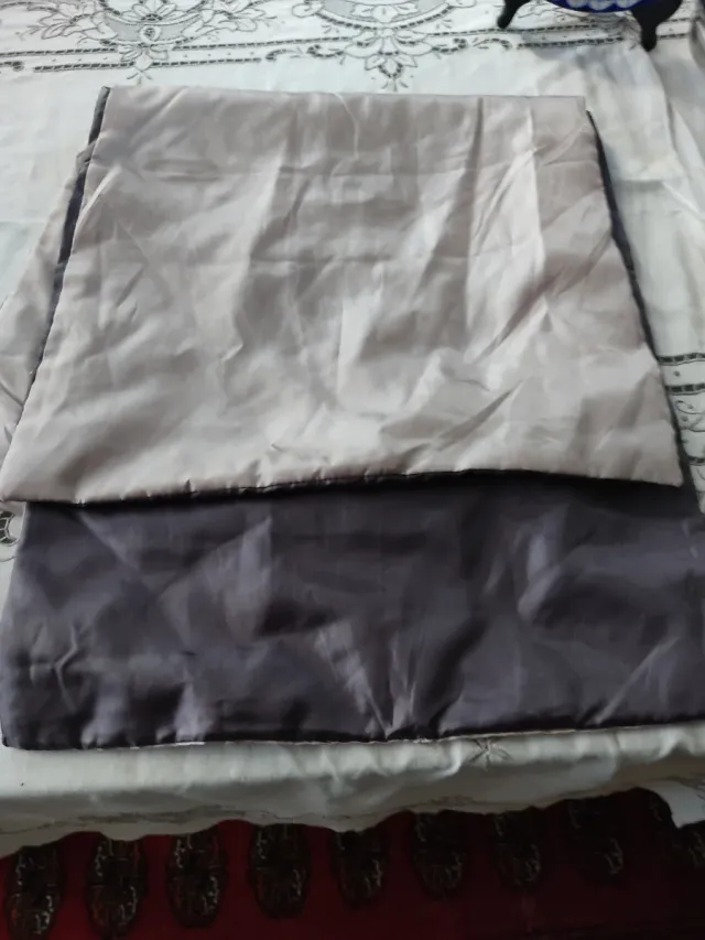 Elegante stola double face beige/grigio