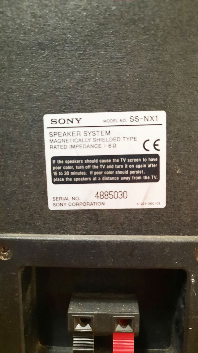 Altavoces Sony SS-NX1 (Pareja)