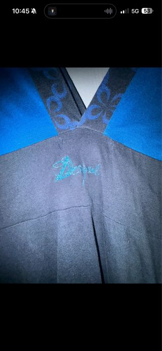 Vestido Desigual azul y negro talla M