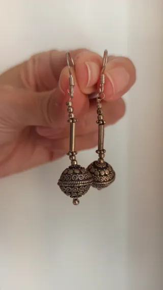 Pendientes Plata Antigua 925