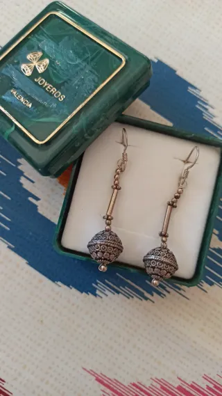 Pendientes Plata Antigua 925