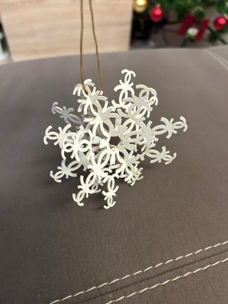 Chanel Addobbi Natalizi x2 Oro Bianco