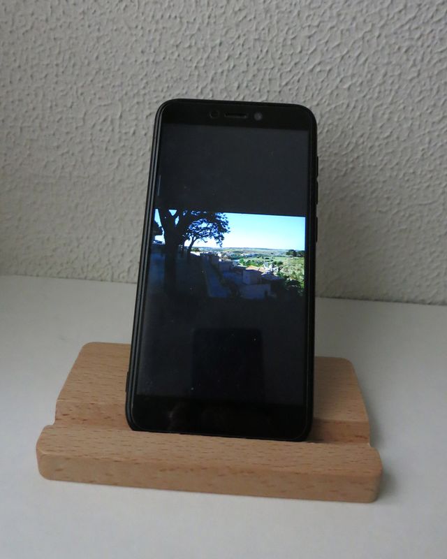 Soporte madera móvil/tablet