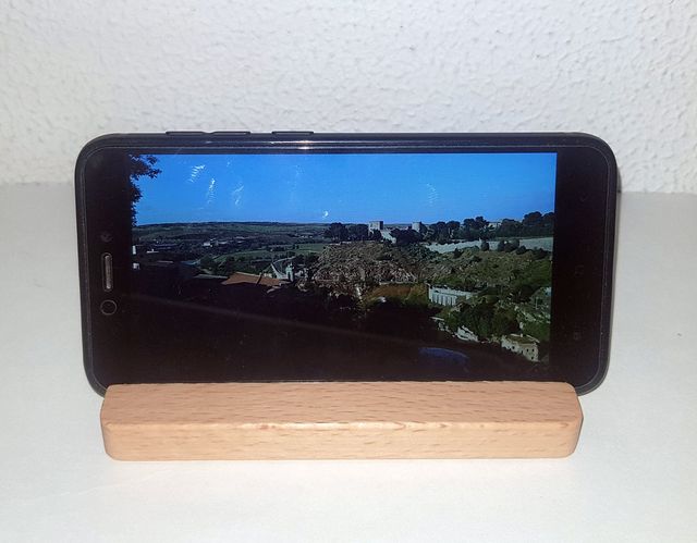 Soporte madera móvil/tablet